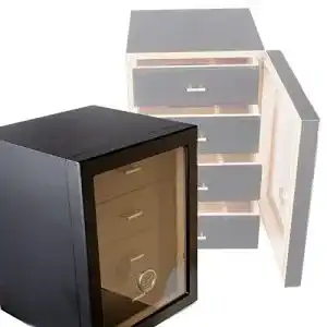 Angelo-Humidor Lifestyle-Ambiente Angelo Humidorschrank Cabinet Black