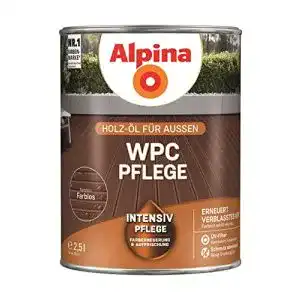 WPC-Pflegeöl Alpina WPC-Pflege Farblos 2,5 Liter