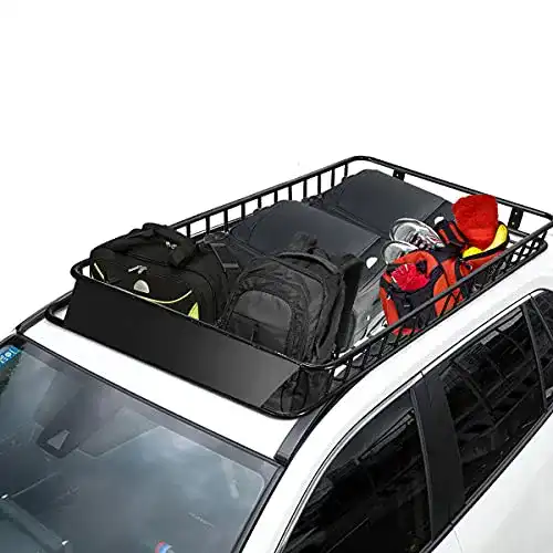 Dachkorb COSTWAY Universal aus Stahl, Auto Dachgepäckträger