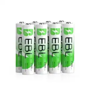 AAA-Akku EBL AAA Akku 1100mAh 8 Stück, wiederaufladbar