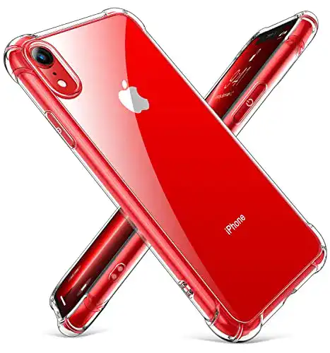 iPhone-XR-Hülle CANSHN Clear mit TPU Stoßfest Fallschutz