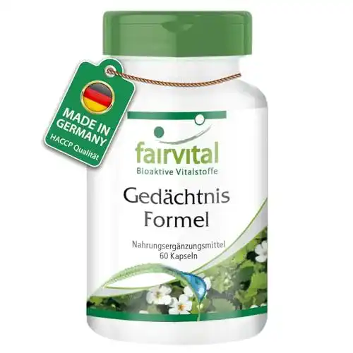 Gedächtnis-Tabletten fairvital Gedächtnis Formel, 60 Kapseln