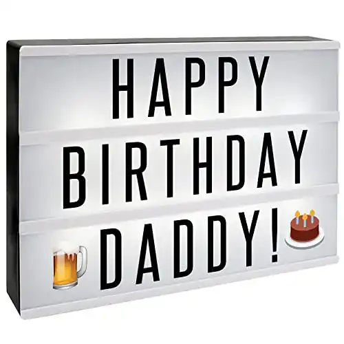 Lightbox Pukkr A4 Schild mit 205 Buchstaben und Emoji, USB
