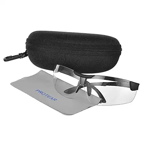 Schießbrille PROTEAR Jagd Sicherheitsbrille mit Etui,Anti Fog