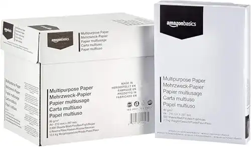 Kopierpapier A4 Amazon Basics Druckerpapier, DIN A4, 80 g/m²