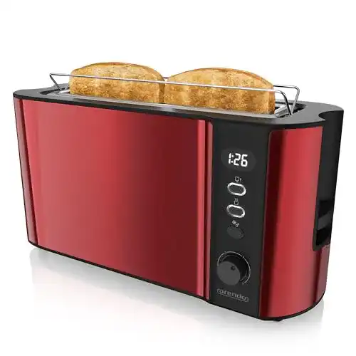 Arendo-Toaster arendo, Toaster Langschlitz 2 Scheiben, 1000W