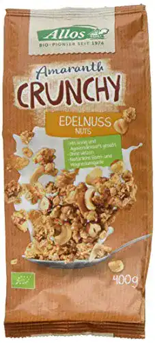 Amaranth-Müsli Allos Amaranth Crunchy Edelnuss, 400 g