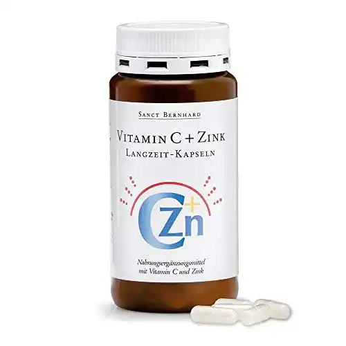 Die beste Vitamin C + Zink Kräuterhaus Sanct Bernhard, 180 Kapseln 2026 Test Bestseller Vitamin C + Zink Kräuterhaus Sanct Bernhard, 180 Kapseln
