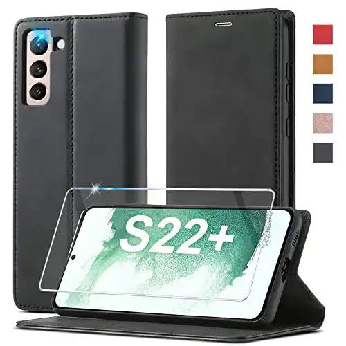 Samsung-Galaxy-S22-Plus-Hülle Ailicici, Hülle Leder, klappbar