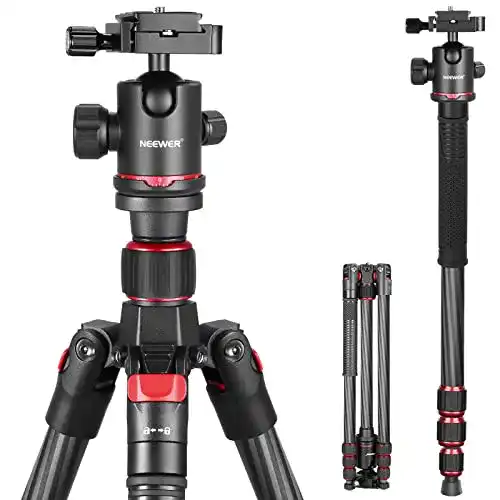 Carbon-Stativ Neewer Kohlefaser 168 Zentimeter Stativ Einbein