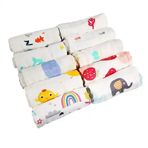 Waschlappen (Baby) LEADSTAR Babywaschlappen, 10pcs