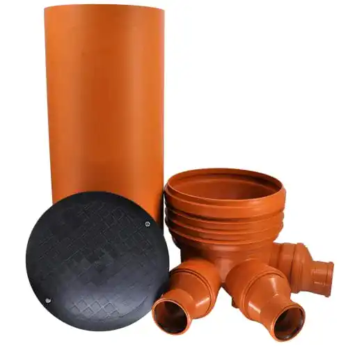 KG-Rohr DYKA/KARMAT Megaastore KG Schacht DN400/DN110 – Komplett SET
