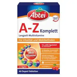 Multivitamin-Tabletten Abtei A-Z Komplett Langzeit-Multivitamine