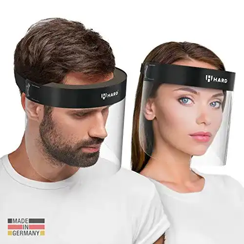 Gesichtsschutzschild HARD 1x Pro Visier Gesichtsschutz Zertifiziert