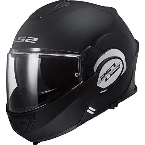 LS2-Helm LS2 Motorradhelm VALIANT Mat, Schwarz, Größe L