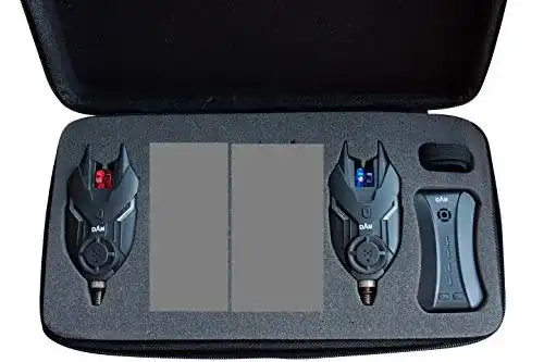 Funk-Bissanzeiger Deutsche Angelgeräte Manufaktur TF Bite Alarm Set 2 + 1 Funkbissanzeiger Bissanzeiger von Dam