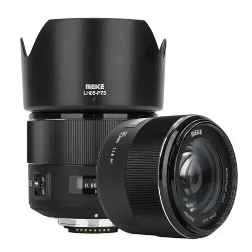 85mm-Objektiv Meike MEKE Teleobjektiv für F-Mount-DSLR
