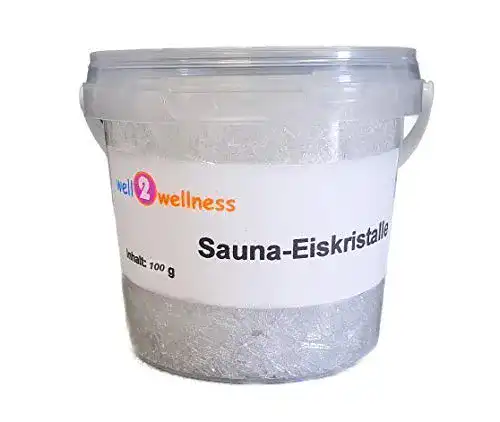 Mentholkristalle (Sauna) well2wellness Sauna 100g Henkel-Eimer