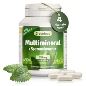 Mineraltabletten Greenfood Multimineral + Spurenelemente