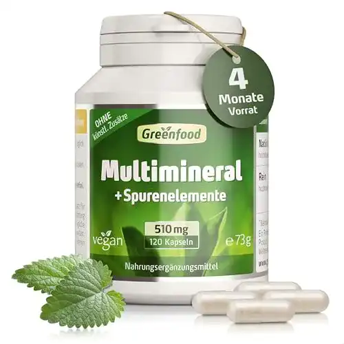 Mineraltabletten Greenfood Multimineral + Spurenelemente