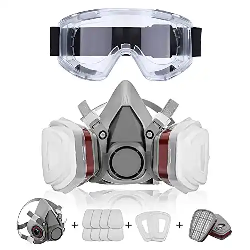 Halbmaske KIHIGHPO Halb Gesicht Abdeckung, Serie Grau M401