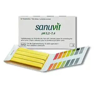 pH-Teststreifen SAN-U-VIT GmbH Sanuvit – 52 Stück