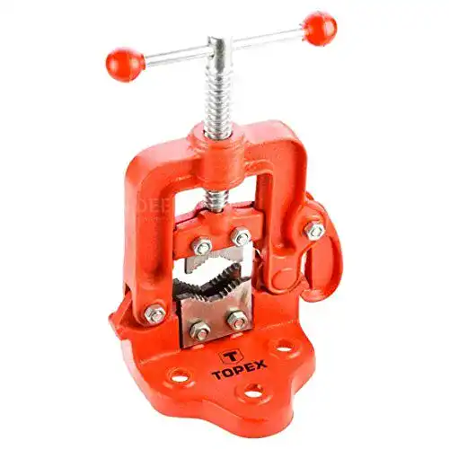 Rohrschraubstock TOPEX 34d082 Rohrschelle-Tiefenanschlag