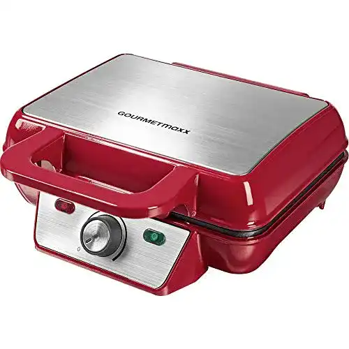 Belgisches Waffeleisen GOURMETmaxx, Temperaturregler, 1000 W