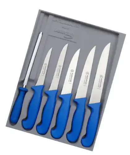 Fleischermesser-Set Marsvogel Schlachtermesser Set 6 tlg. GSK