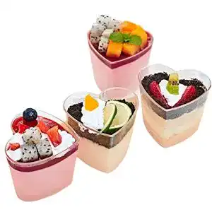 Dessertgläser LATERN 50 Stück Dessertbecher Kunststoff, 150ml