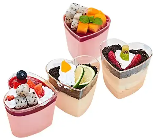 Dessertgläser LATERN 50 Stück Dessertbecher Kunststoff, 150ml