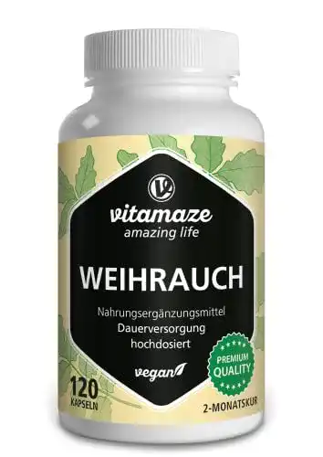 Weihrauch-Kapseln Vitamaze, amazing life, hochdosiert, 120 Kaps.