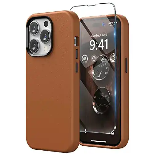 iPhone-14-Pro-Max-Leder-Case SURPHY für iPhone 14 Pro Max