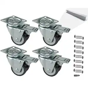Strandkorbrollen HRB Rollen mit Bremse 50 mm, 4er Set