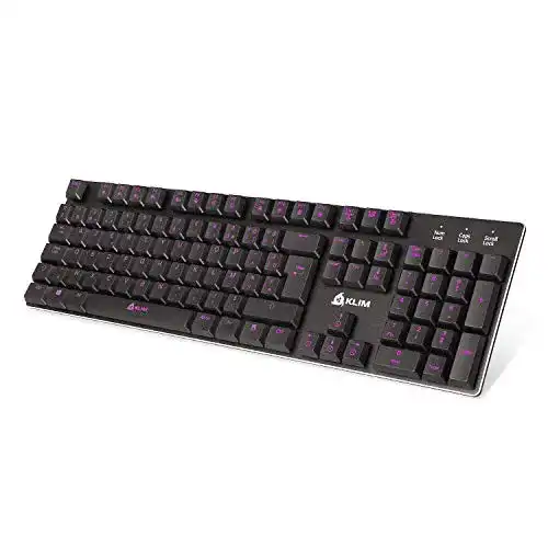 Klim-Tastatur KLIM Dash, Niedrigprofil mechanische AZERTY