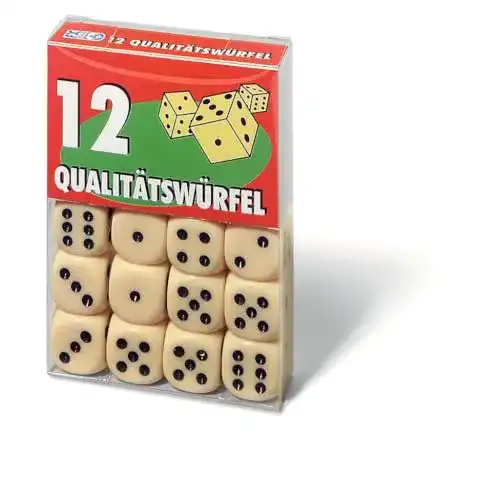 Spielwürfel Ravensburger 27097 12 Würfel in Klarsichtbox