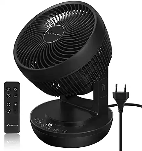 Tischventilator MYCARBON Ventilator Leise Turbo-Ventilator