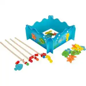 Angelspiel Small Foot 8196 “Seewelten” aus Holz, Magnetspiel