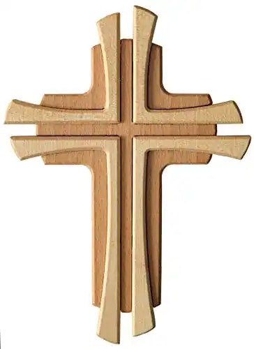 Holzkreuz Kaltner Präsente Geschenkidee, Buche 22 cm modern