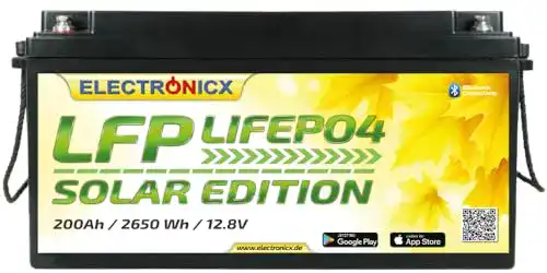 Versorgungsbatterie Electronicx Lifepo4 200Ah 12V Batterie