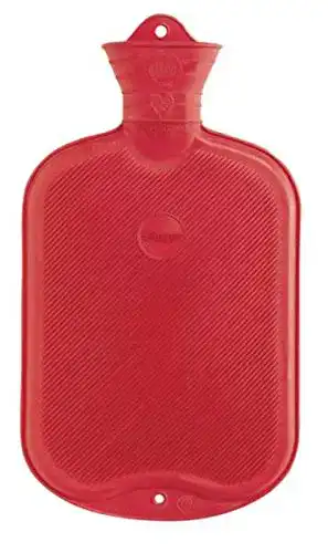 Wärmflasche-Gummi FabaCare Wärmflasche 2 L, Naturgummi, Rot