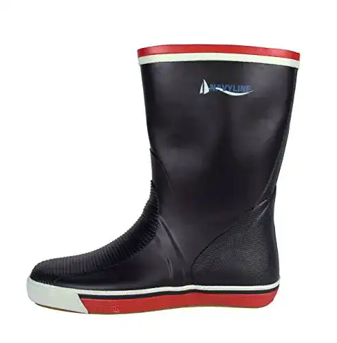 Segelstiefel Navyline Halbschaft ohne Schnürung