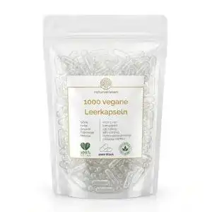 Leerkapseln naturverlesen 1000 Stück vegane Größe 00