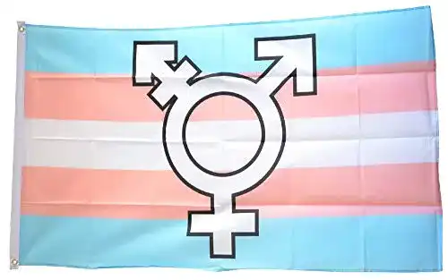 Trans-Flagge Flaggenfritze ® 90 x 150 cm