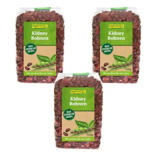 Kidneybohnen Rapunzel Kidney Bohnen, rot, (3 x 500 g) – Bio