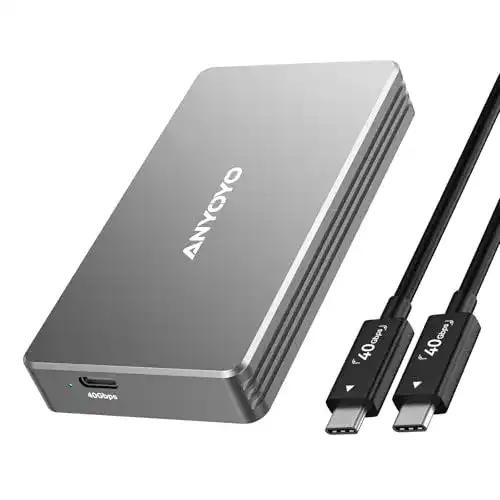 M.2-Gehäuse ANYOYO 40Gbps NVMe SSD Gehäuse für USB