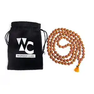 Rudraksha Wonder Care Authentische Mala 6 mm 5 Gesichter 108