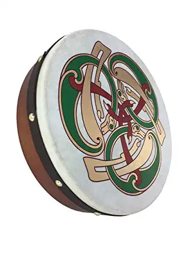 Bodhrán McNeela Traditioneller irischer Bodhran mit Hounds-Motiv