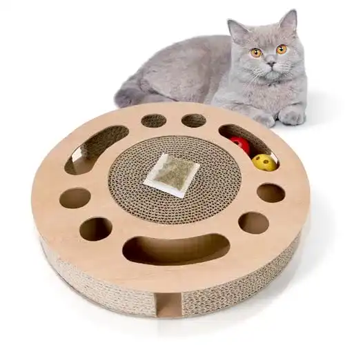 Fummelbrett Katze Nobleza Katzen Kratzbrett mit Minze