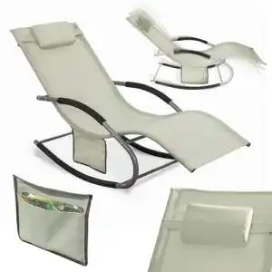 Sonnenliege SoBuy OGS28-MI Swingliege mit Tasche